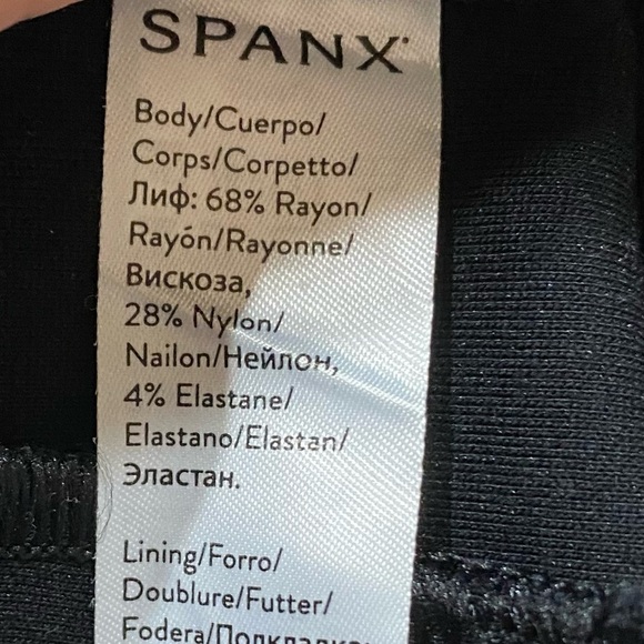 SPANX  Ponte Slim Straight Black Pants - Picture 4 of 5